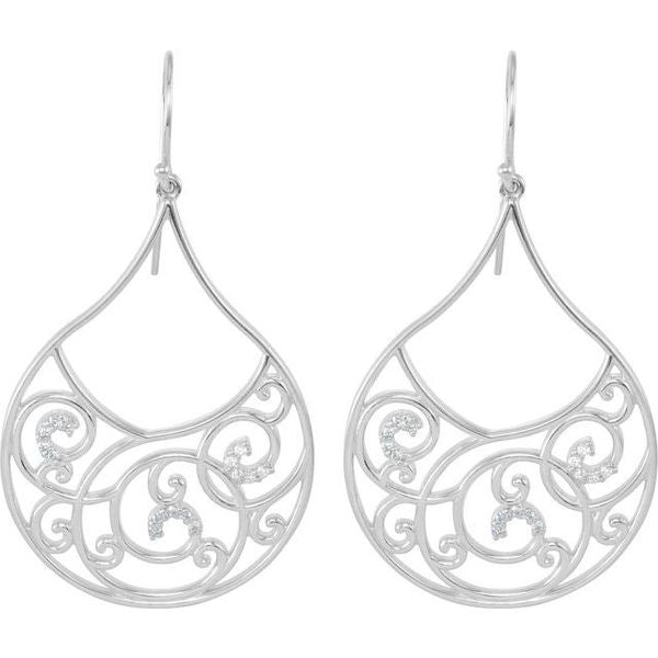 Filigree Scroll Earrings - Image 2