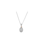 Halo-Style Cluster Necklace