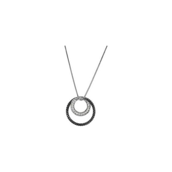 Diamond Double Circle Necklace