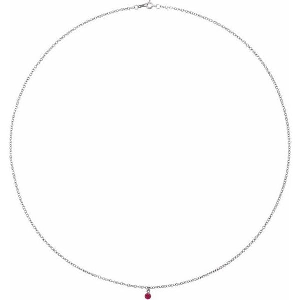 Bezel-Set Solitaire Necklace