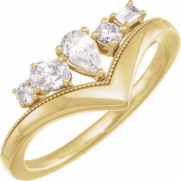 Lab-Grown Diamond V Ring