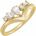 Lab-Grown Diamond V Ring