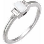 Accented Enamel Ring
