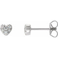 Cluster Heart Earrings