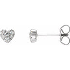 Cluster Heart Earrings