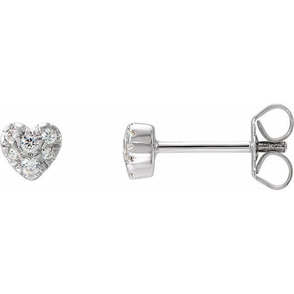 Cluster Heart Earrings