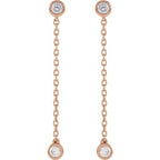 Lab-Grown Diamond Chain Earrings - Image 2