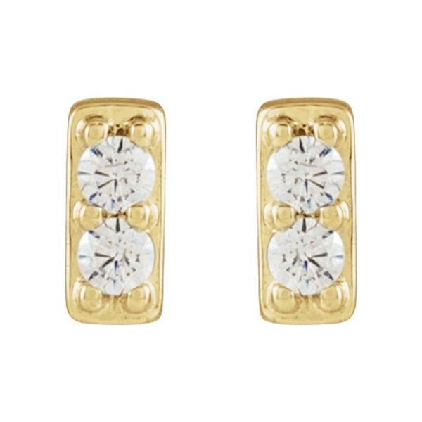 Accented Bar Earrings - Image 2
