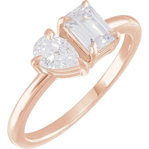 Lab-Grown Diamond Two-Stone Ring