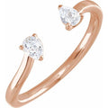 Lab-Grown Diamond Two-Stone Ring