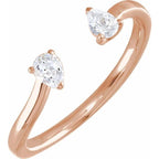 Lab-Grown Diamond Two-Stone Ring