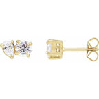 Lab-Grown Diamond Two-Stone Stud Earrings