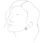 Pearl Hoop Earrings - Image 3