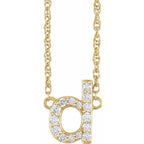 Lowercase Initial Necklace