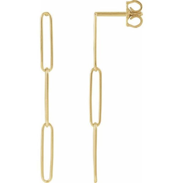 Paperclip-Style Earrings