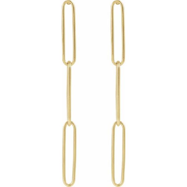 Paperclip-Style Earrings - Image 2