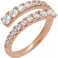 Lab-Grown Diamond Bypass Ring