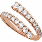 Lab-Grown Diamond Bypass Ring - Image 4