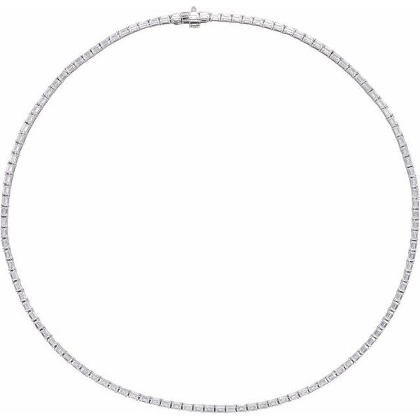Lab-Grown Diamond Line Necklace - Image 4