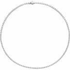 Lab-Grown Diamond Line Necklace - Image 4