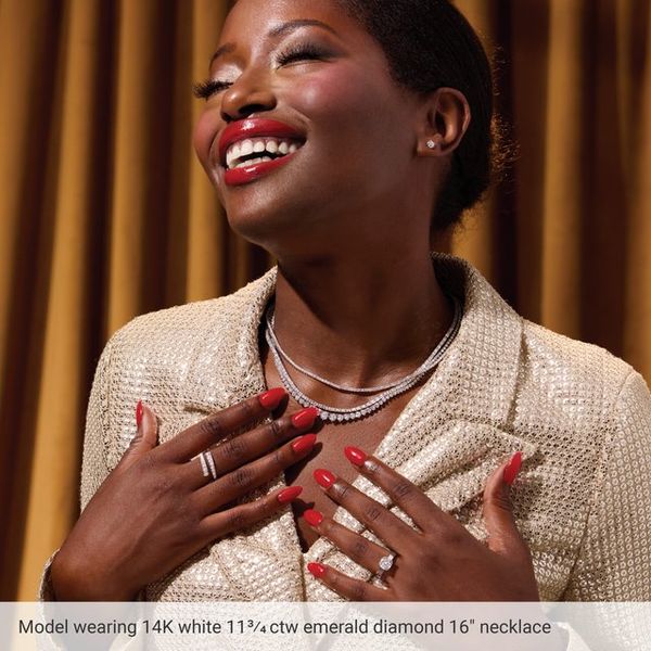 Lab-Grown Diamond Line Necklace - Image 5