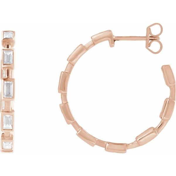Lab-Grown Diamond Hoop Earrings