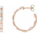 Lab-Grown Diamond Hoop Earrings