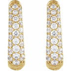 Accented U-Hoop Earrings - Image 2