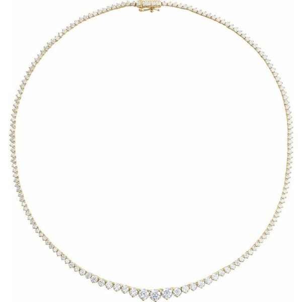 Lab-Grown Diamond Line Necklace