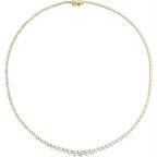 Lab-Grown Diamond Line Necklace