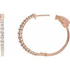 Accented Graduated Hoop Earrings - Image 3