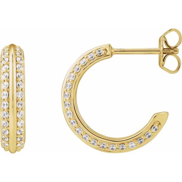 Accented Hoop Earrings