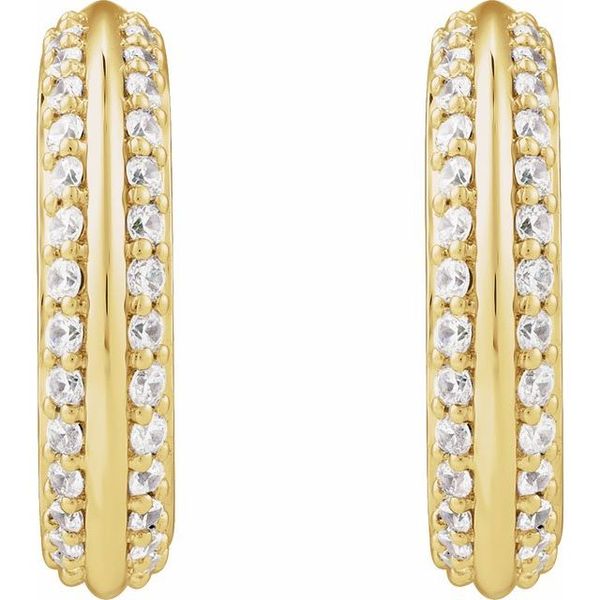 Accented Hoop Earrings - Image 2