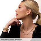 Electroform Domed Earrings - Image 4