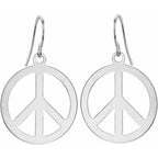Peace Sign Earrings - Image 2