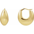 Electroform Hoop Earrings