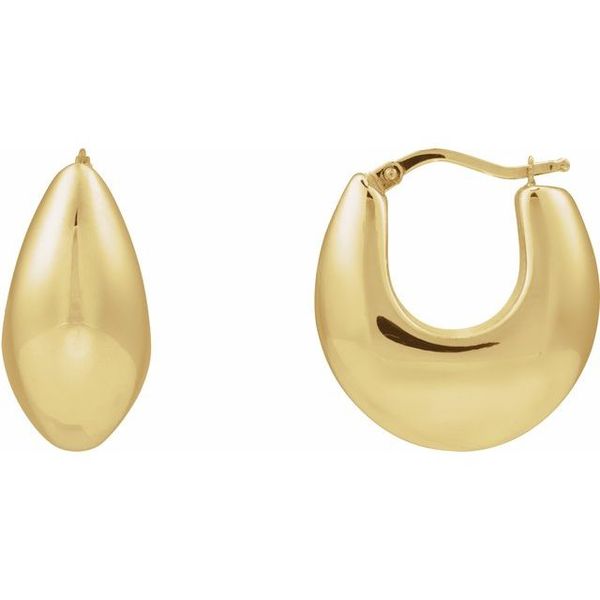 Electroform Hoop Earrings