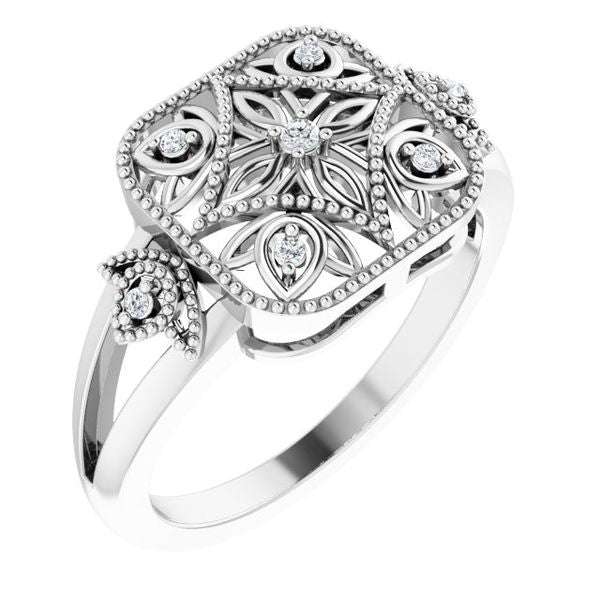 Granulated Filigree Ring