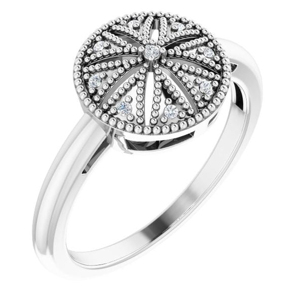 Granulated Filigree Ring
