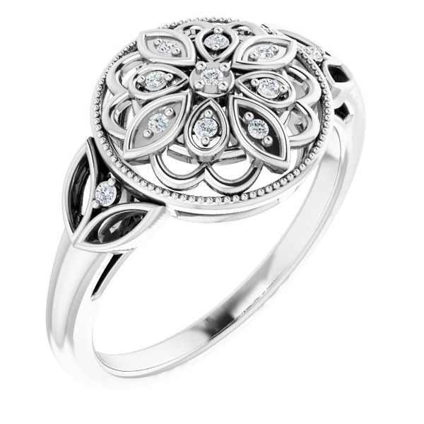 Granulated Filigree Ring