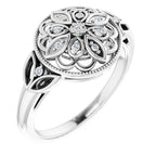 Granulated Filigree Ring