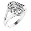 Granulated Filigree Ring