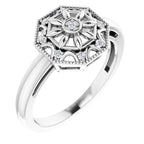 Granulated Filigree Ring