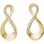 Accented Infinity-Inspired Earrings - Image 2