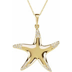 Accented Starfish Necklace