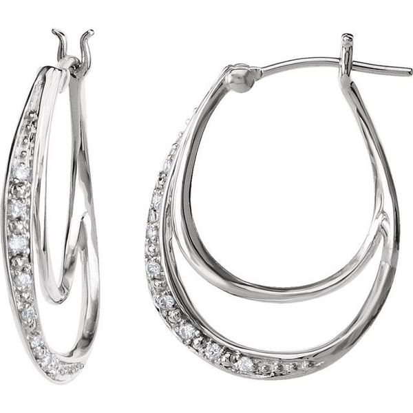 Accented Hoop Earrings