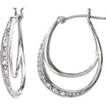 Accented Hoop Earrings