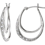 Accented Hoop Earrings