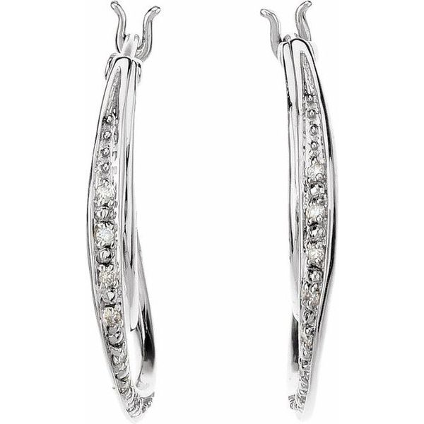 Accented Hoop Earrings - Image 2