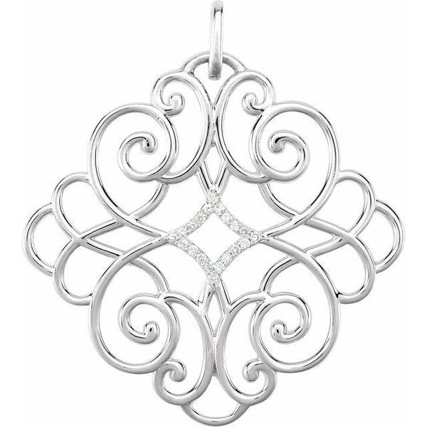 Filigree Scroll Pendant